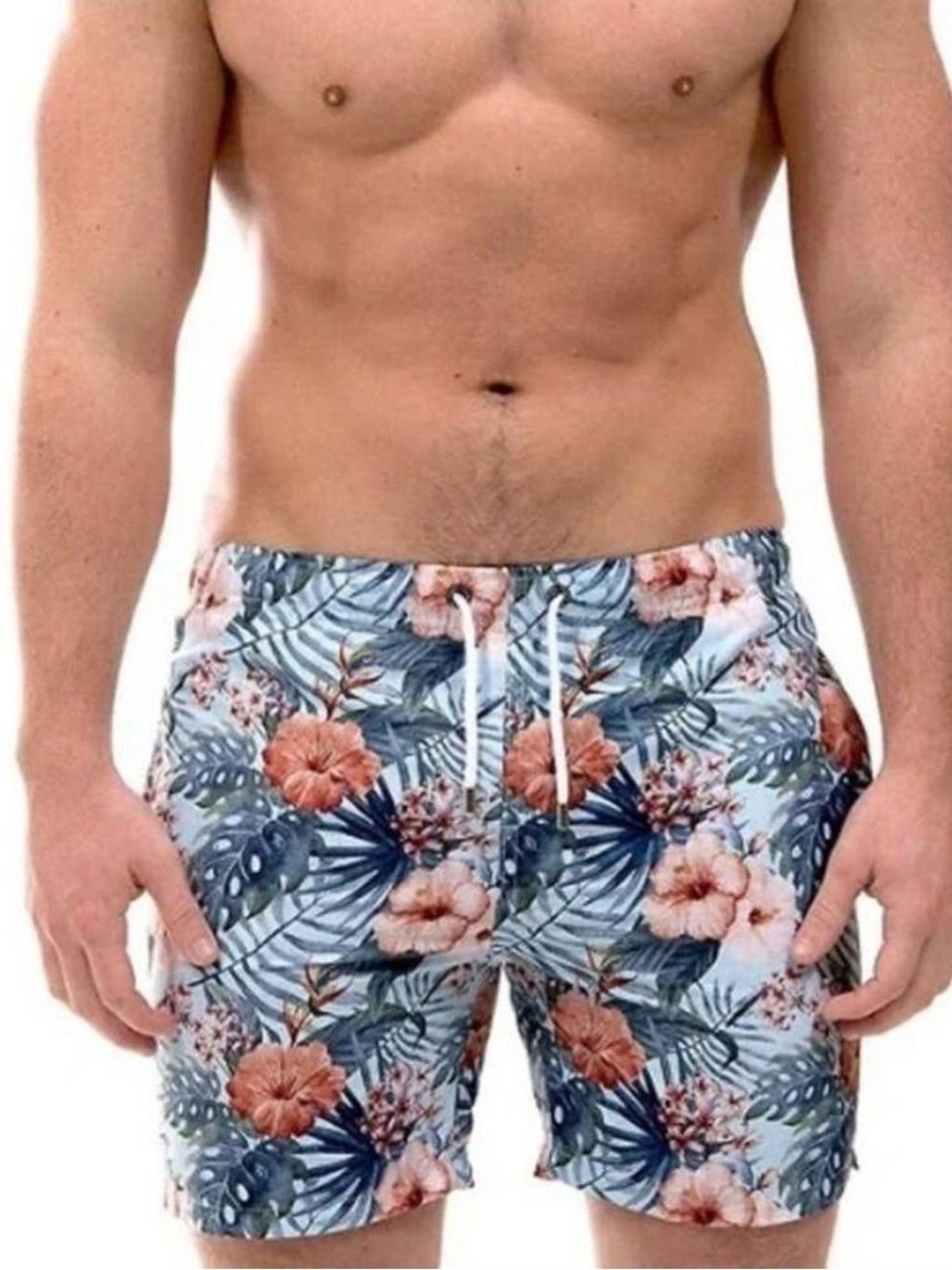 Franks Australia Maui Natural Swim Floral Shorts - Size Small